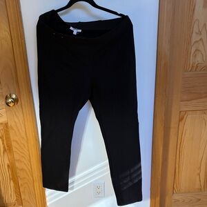 DKNY Classic Black Stretch Rayon Pants Women